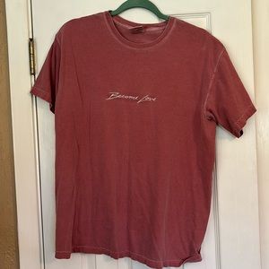 Embroidered Become love comfort color tshirt
